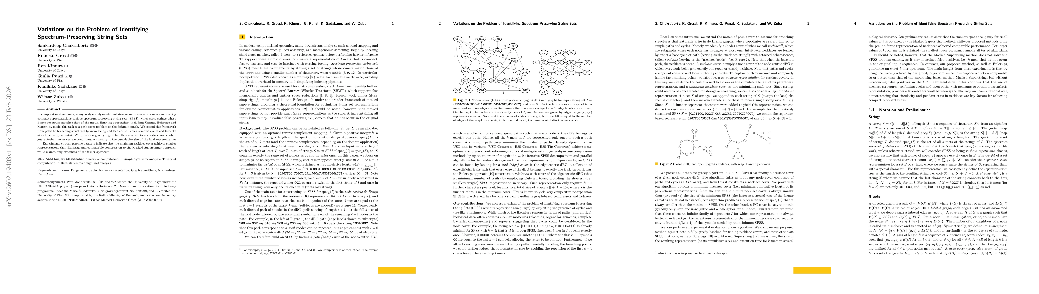 Thumbnail for Variations on the Problem of Identifying Spectrum-Preserving String Sets
