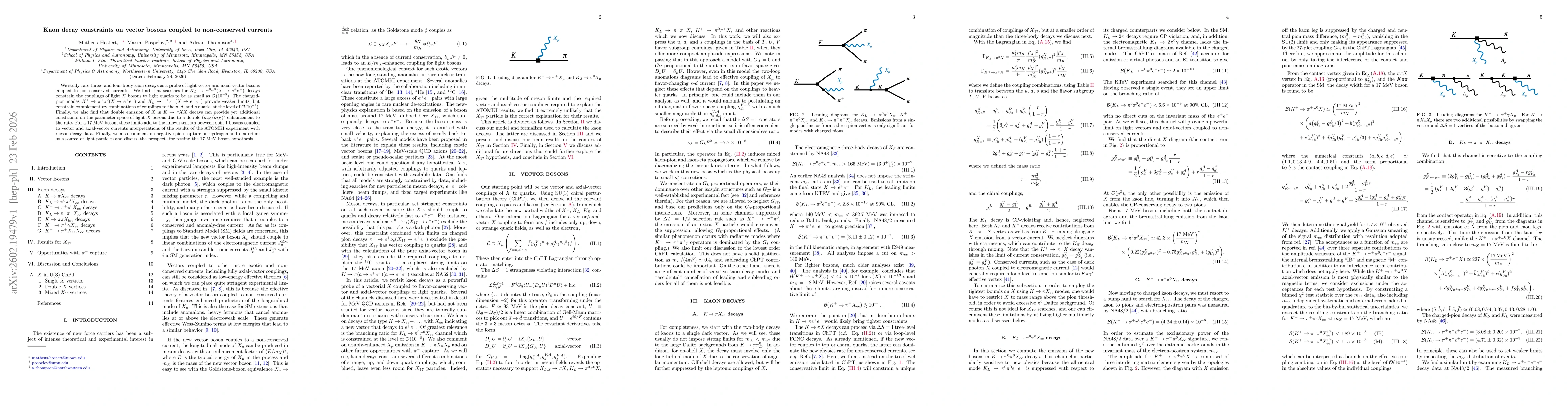 Thumbnail for Kaon decay constraints on vector bosons coupled to non-conserved currents