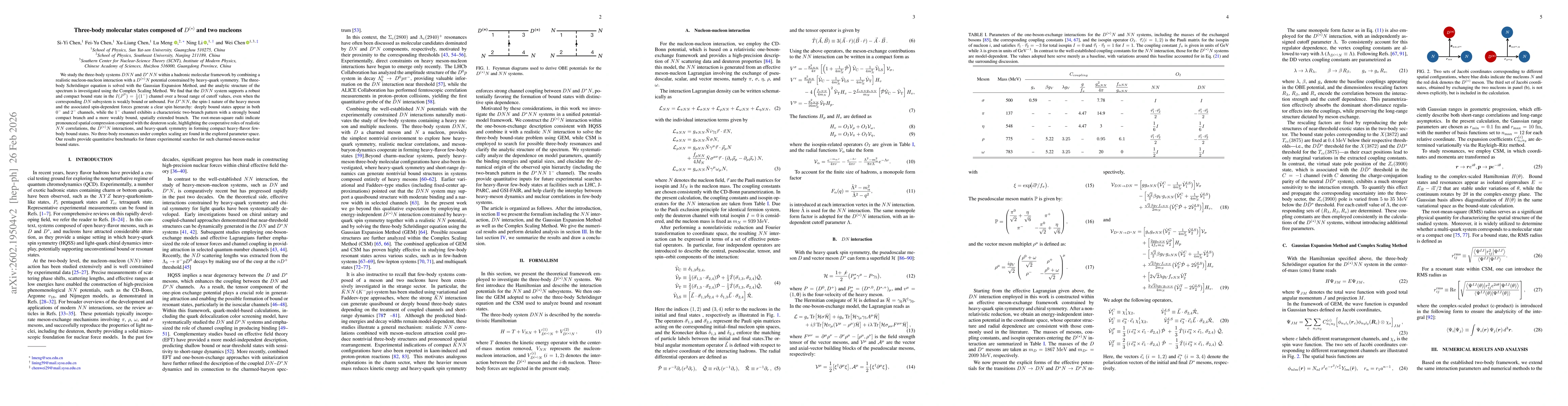 Thumbnail for Three-body molecular states composed of $D^{(*)}$ and two nucleons