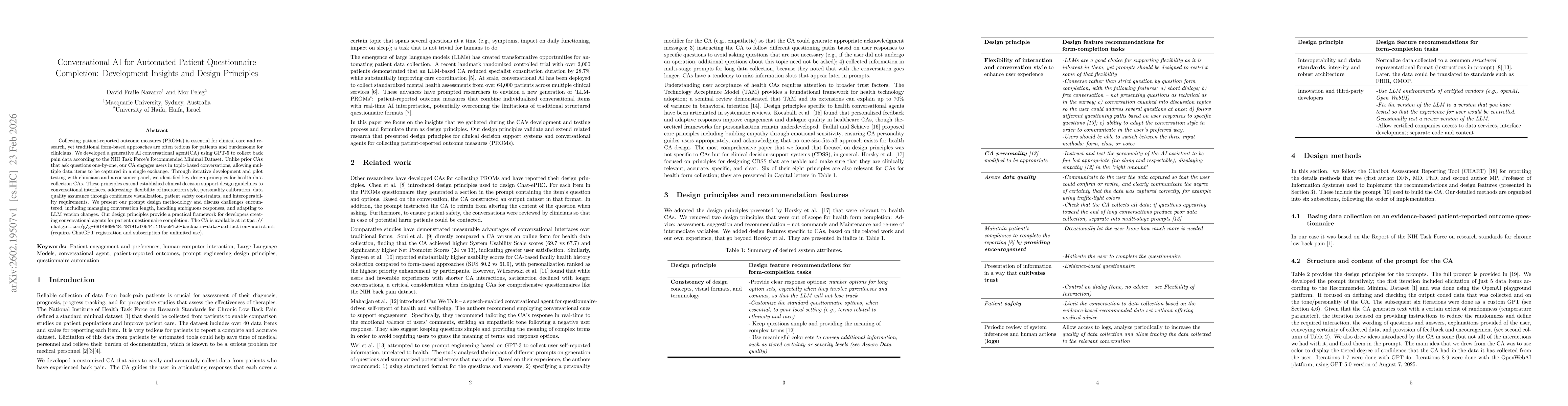 Thumbnail for Conversational AI for Automated Patient Questionnaire Completion: Development Insights and Design Principles