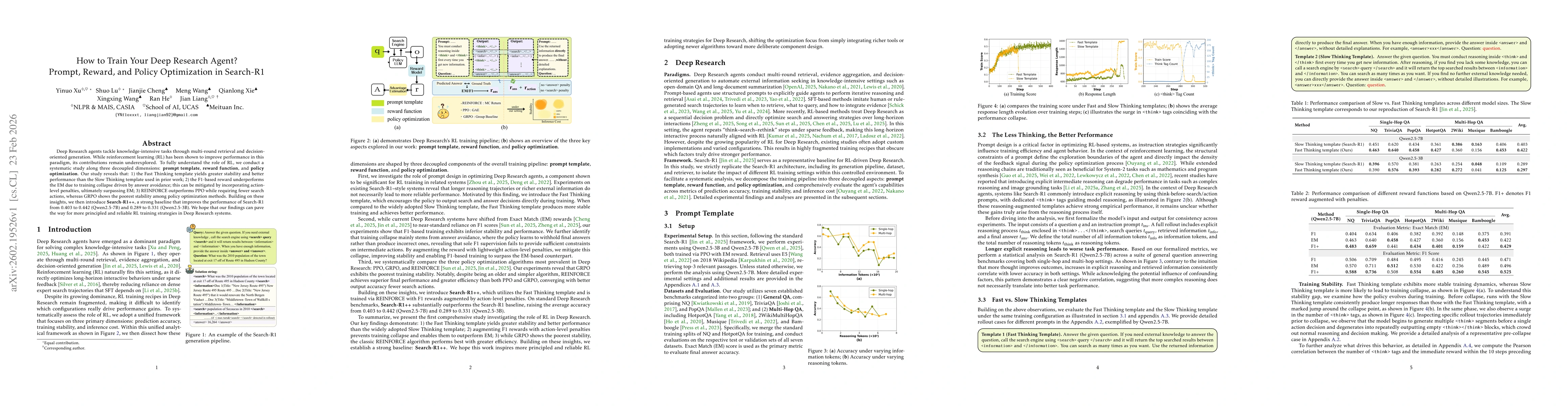 Thumbnail for How to Train Your Deep Research Agent? Prompt, Reward, and Policy Optimization in Search-R1
