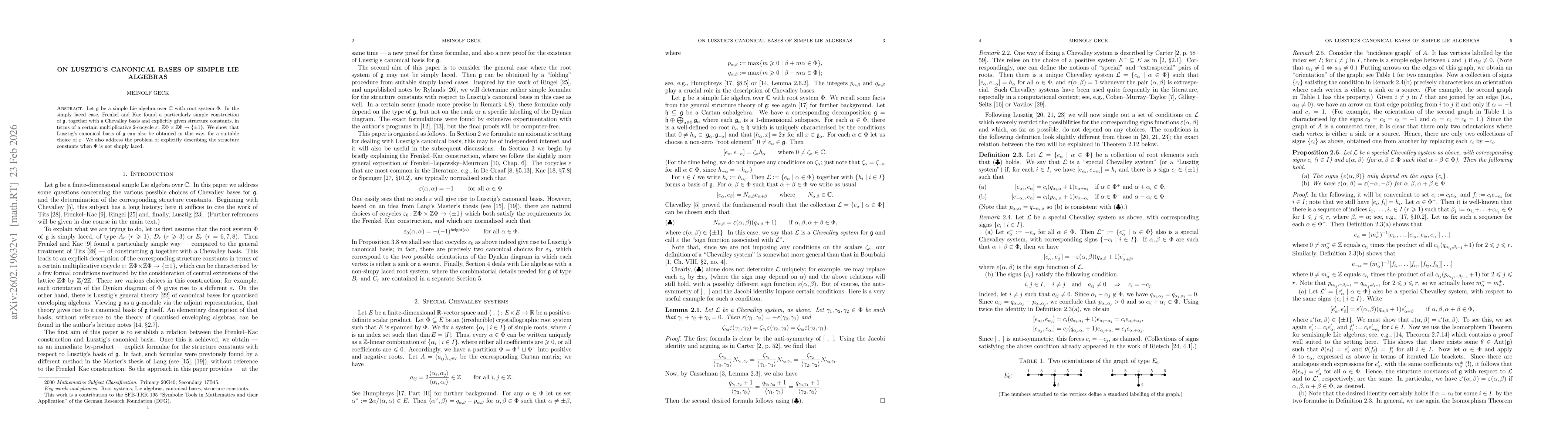 Thumbnail for On Lusztig's canonical bases of simple Lie algebras