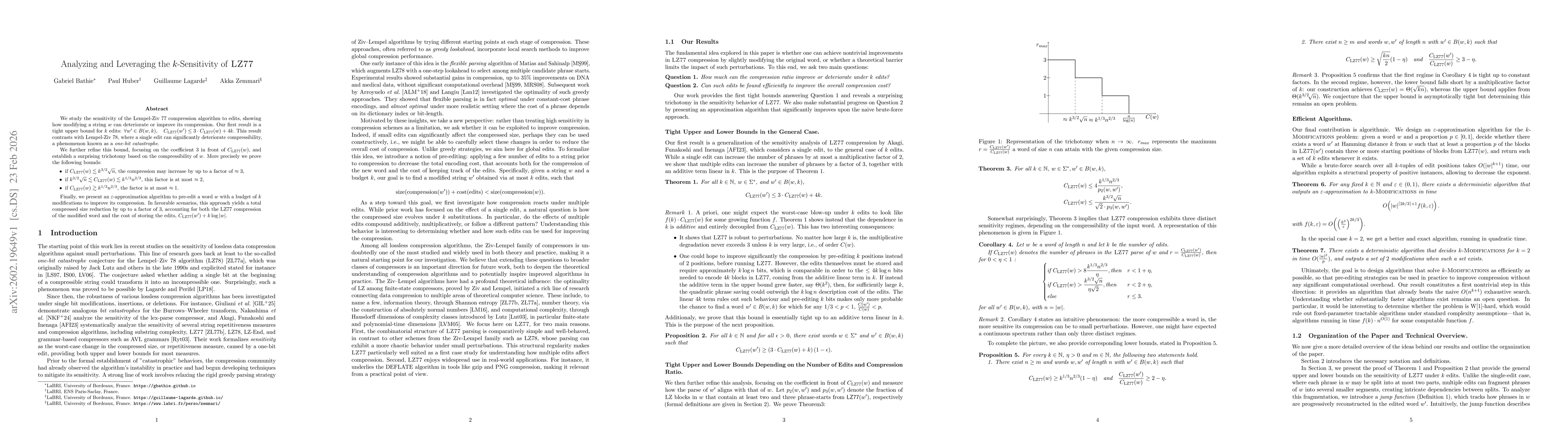 Thumbnail for Analyzing and Leveraging the $k$-Sensitivity of LZ77