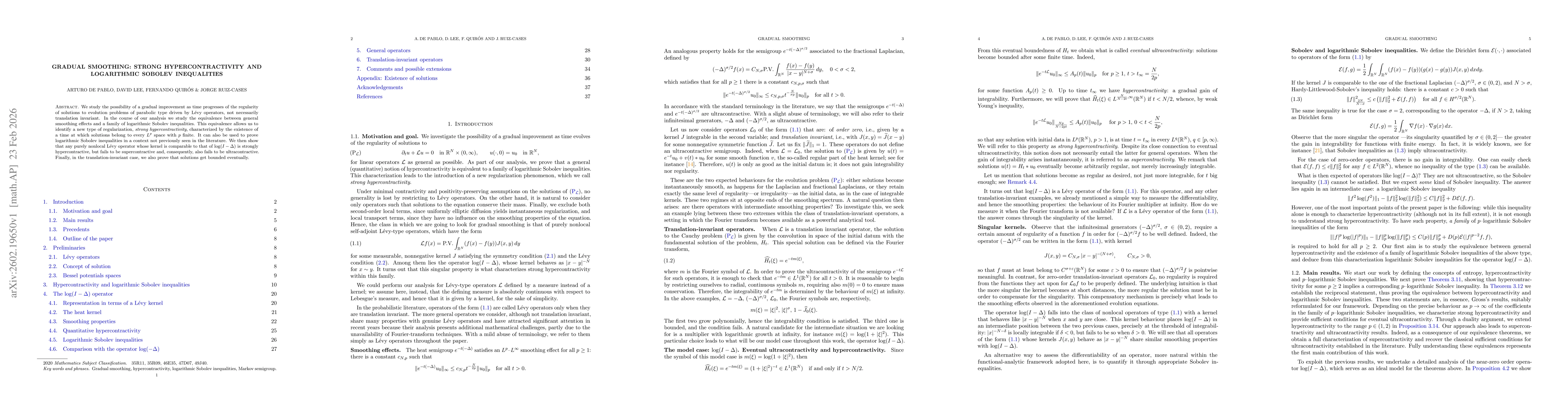 Thumbnail for Gradual smoothing: strong hypercontractivity and logarithmic Sobolev inequalities