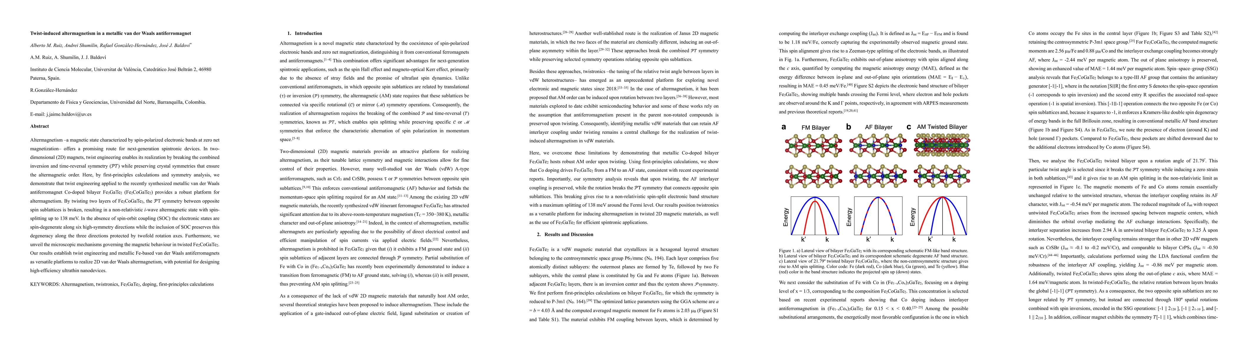 Thumbnail for Twist-induced altermagnetism in a metallic van der Waals antiferromagnet