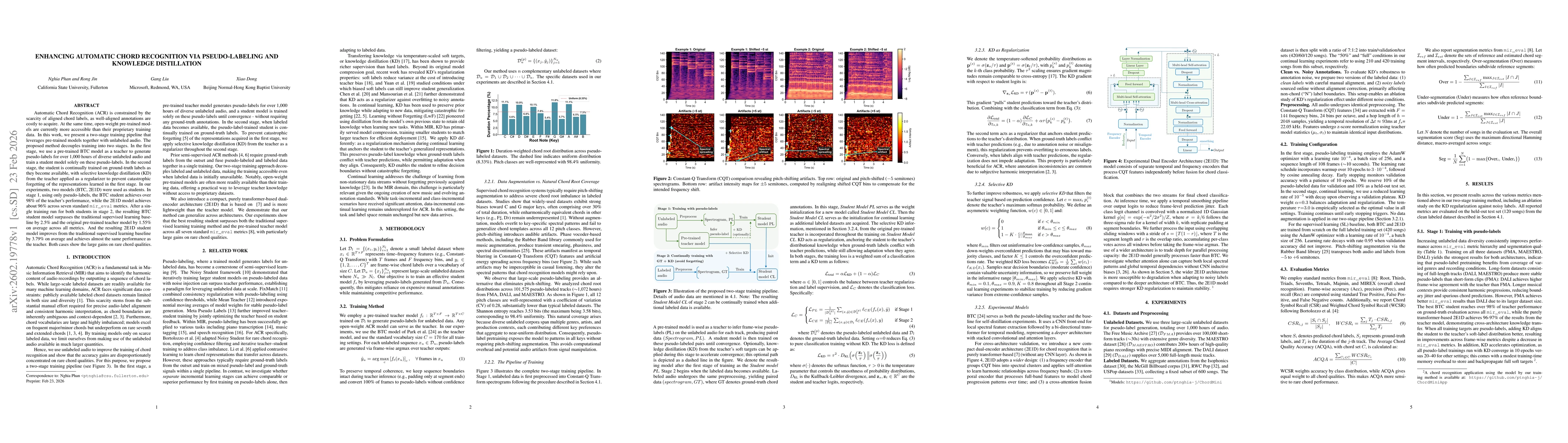 Thumbnail for Enhancing Automatic Chord Recognition via Pseudo-Labeling and Knowledge Distillation