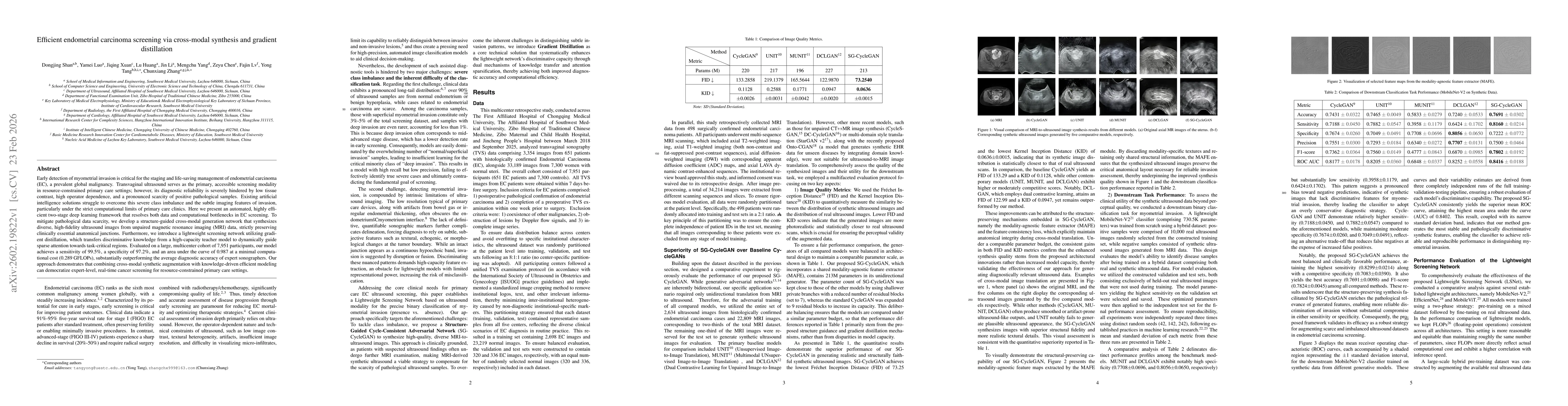 Thumbnail for Efficient endometrial carcinoma screening via cross-modal synthesis and gradient distillation