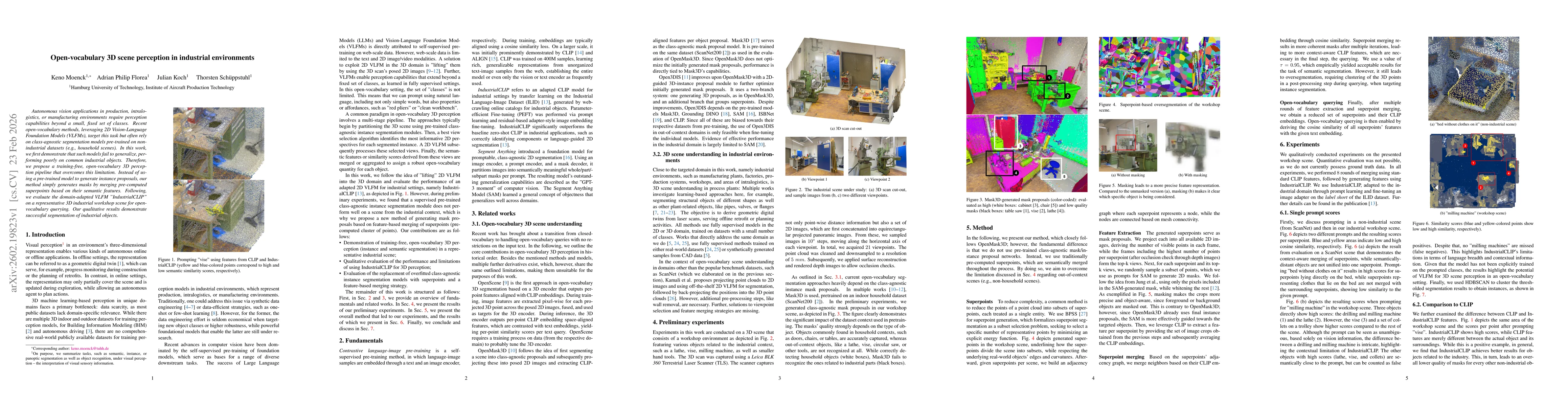 Thumbnail for Open-vocabulary 3D scene perception in industrial environments