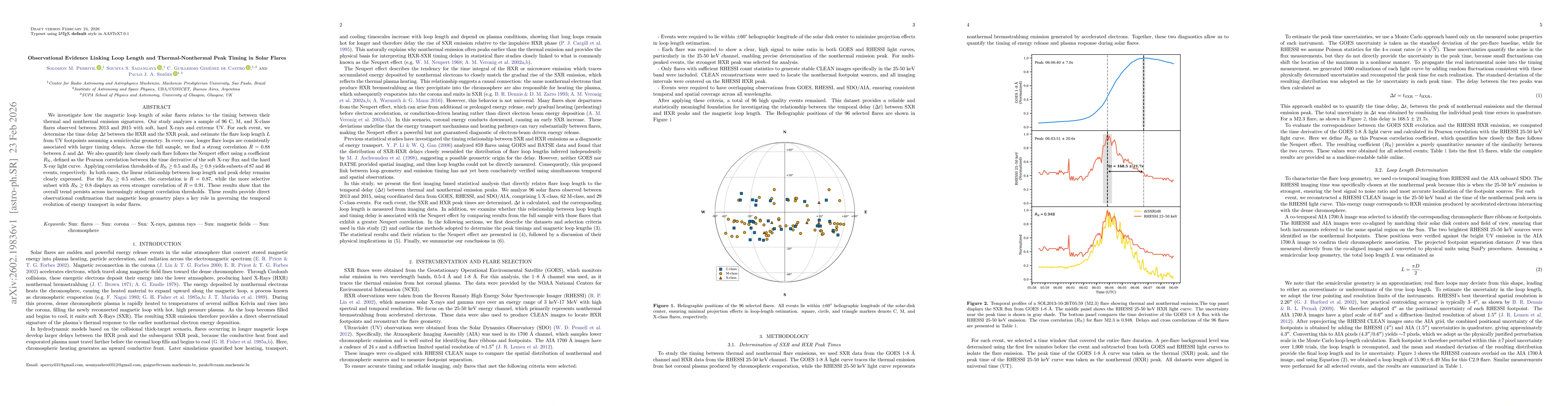 Thumbnail for Observational Evidence Linking Loop Length and Thermal-Nonthermal Peak Timing in Solar Flares