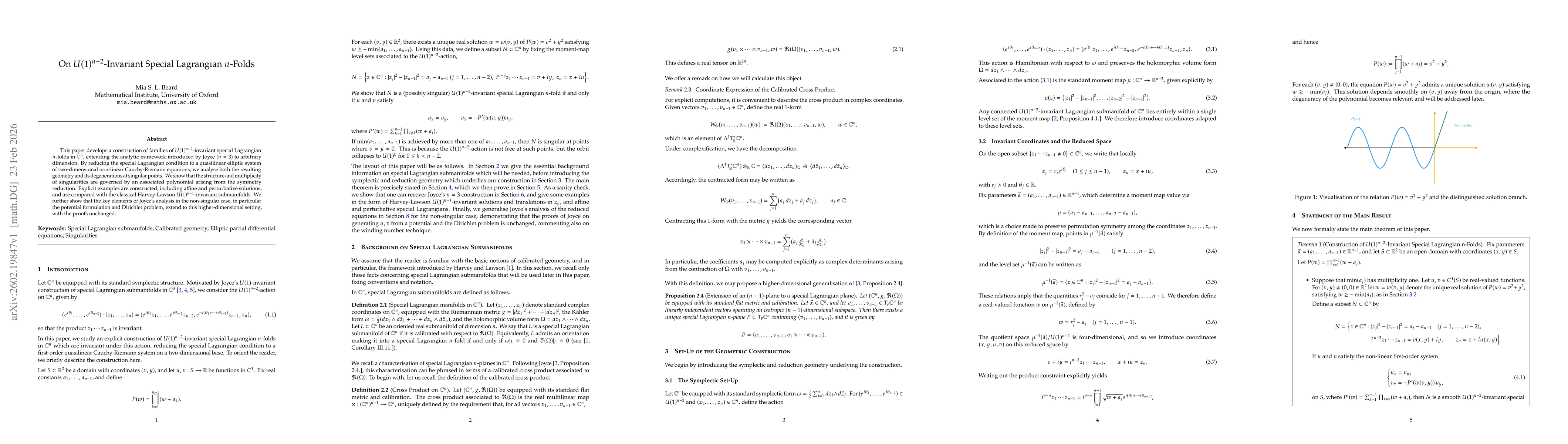 Thumbnail for On $U(1)^{n-2}$-Invariant Special Lagrangian $n$-Folds