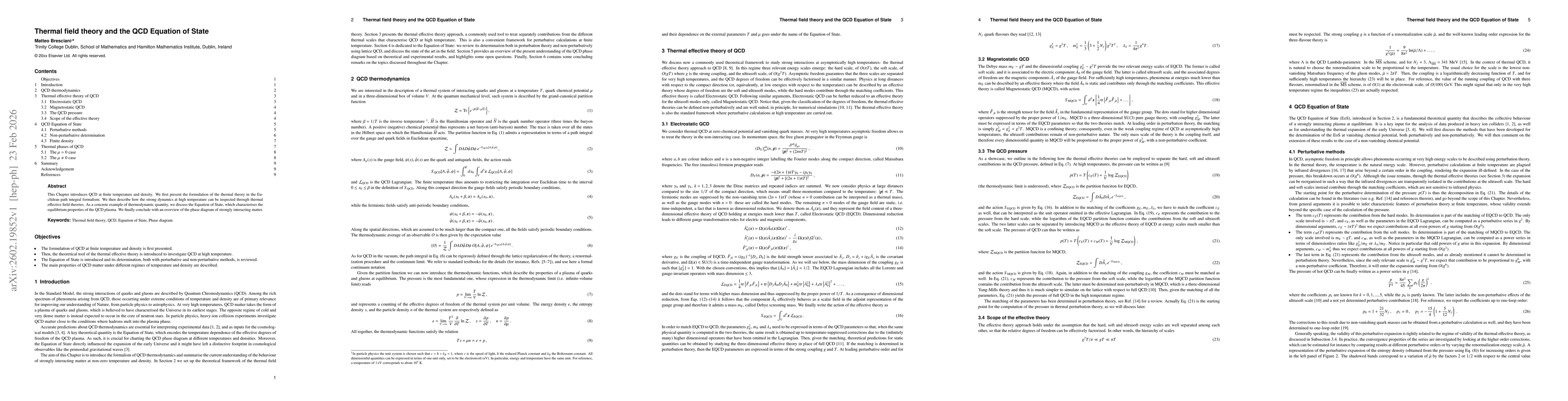 Thumbnail for Thermal field theory and the QCD Equation of State