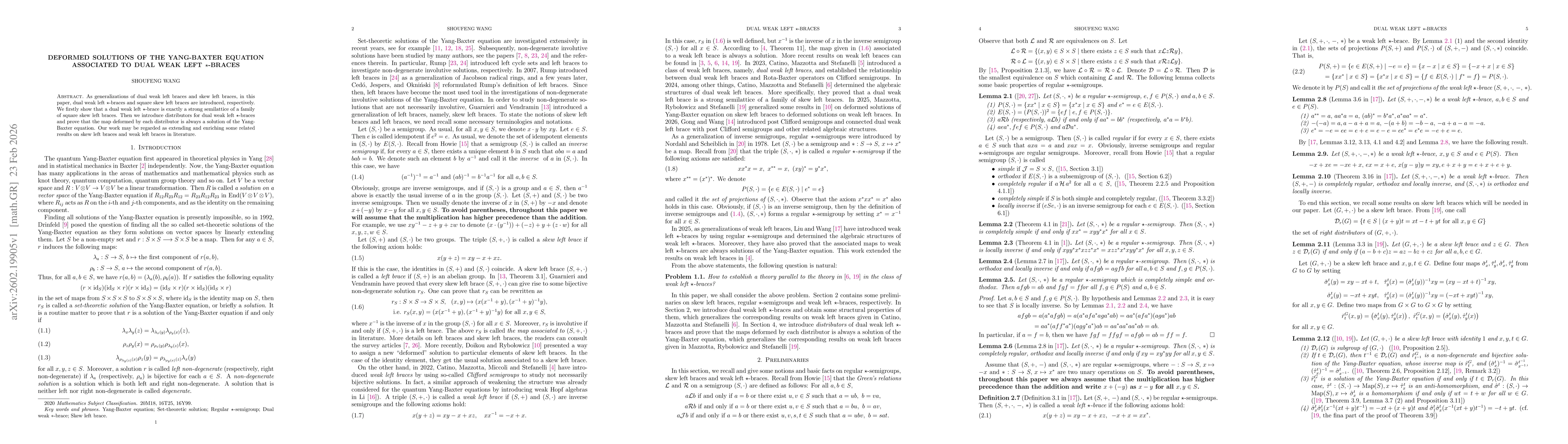 Thumbnail for Deformed solutions of the Yang-Baxter equation associated to dual weak left $\star$-braces