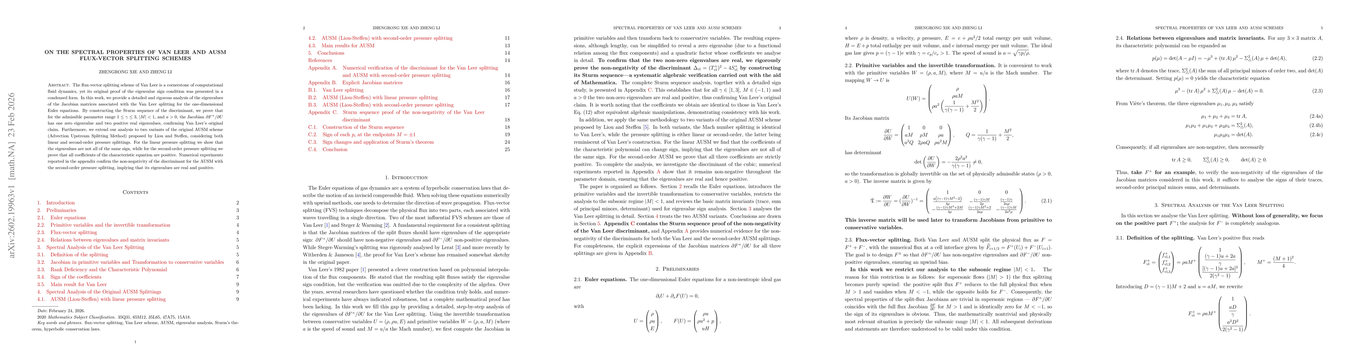 Thumbnail for On the Spectral Properties of Van Leer and AUSM Flux-Vector Splitting Schemes