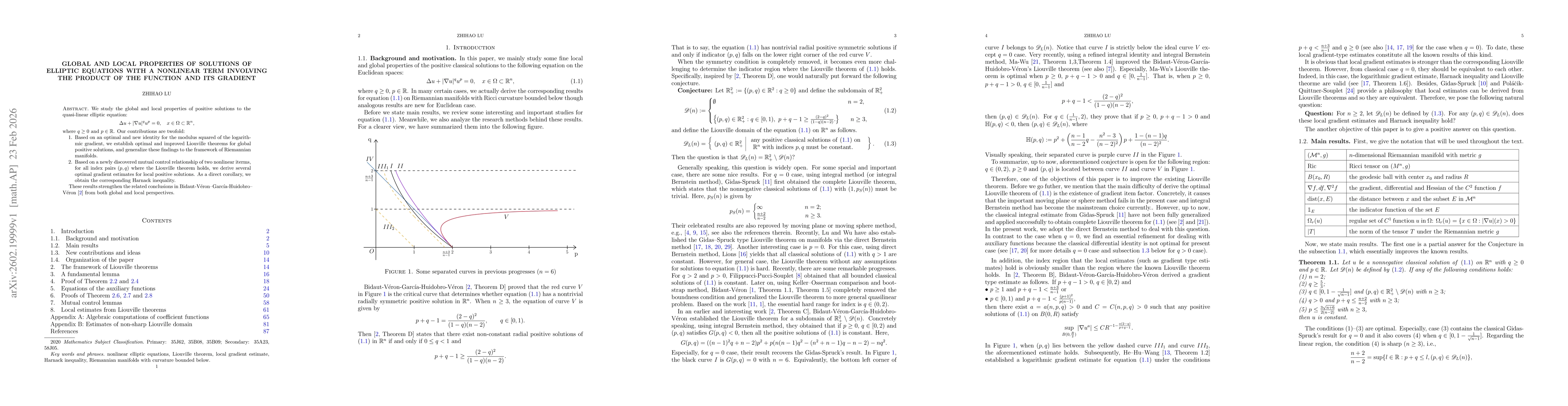 Thumbnail for Global and local properties of solutions of elliptic equations with a nonlinear term involving the product of the function and its gradient