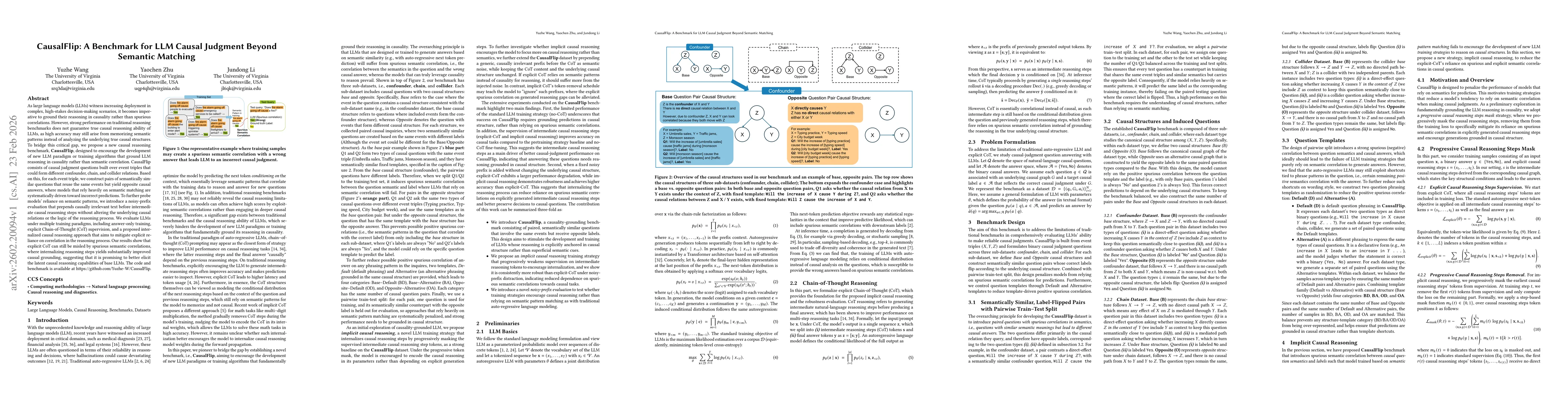 Thumbnail for CausalFlip: A Benchmark for LLM Causal Judgment Beyond Semantic Matching