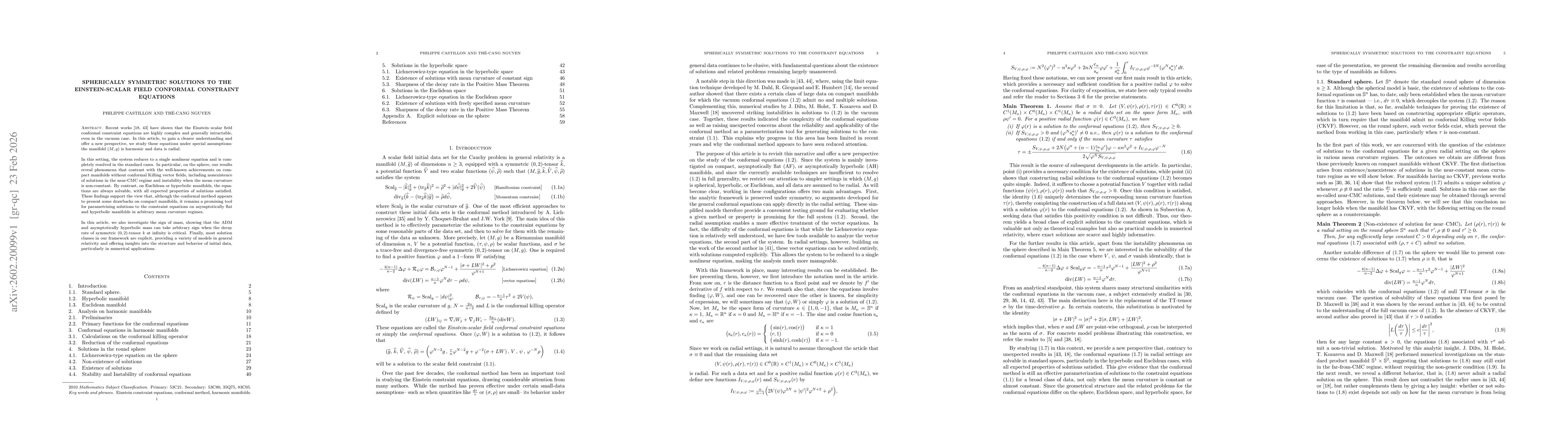 Thumbnail for Spherically symmetric solutions to the Einstein-scalar field conformal constraint equations
