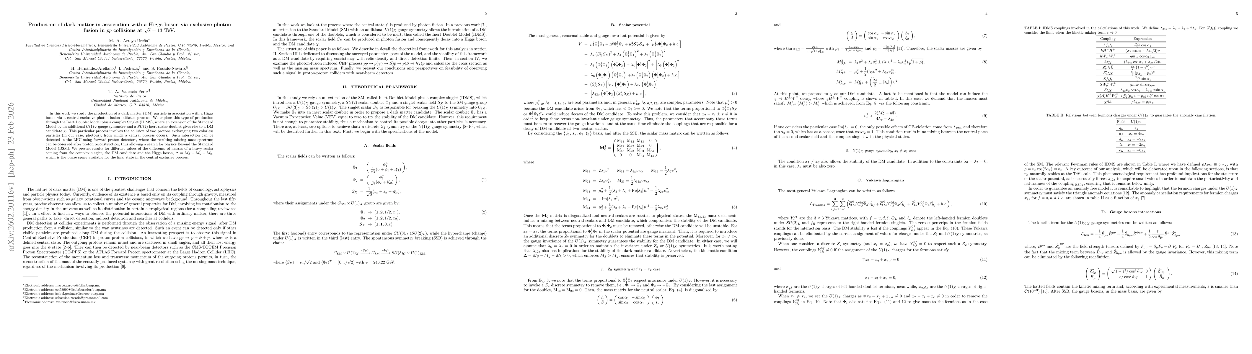 Thumbnail for Production of dark matter in association with a Higgs boson via exclusive photon fusion in $pp$ collisions at $\sqrt{s}=13$ TeV