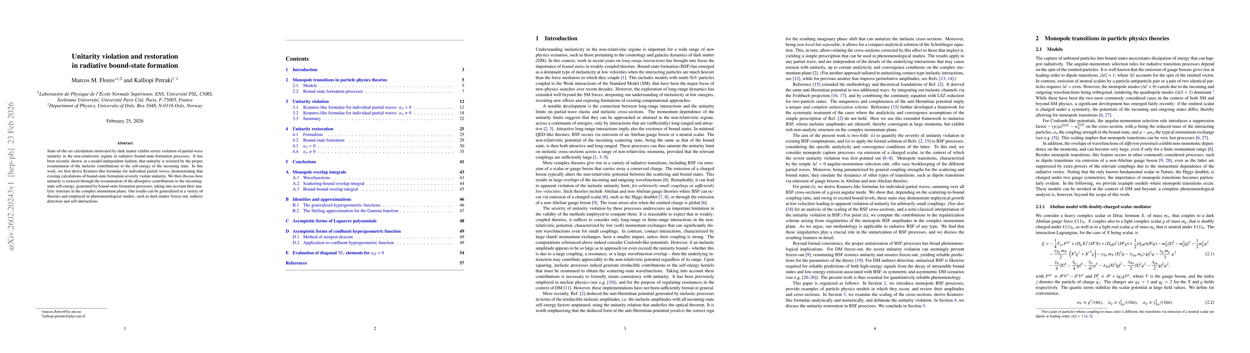 Thumbnail for Unitarity violation and restoration in radiative bound-state formation