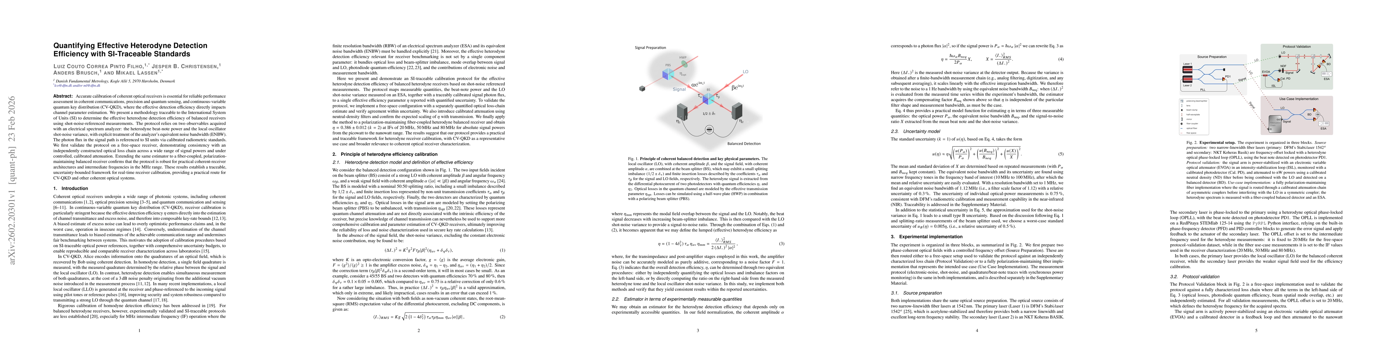 Thumbnail for Quantifying Effective Heterodyne Detection Efficiency with SI-Traceable Standards