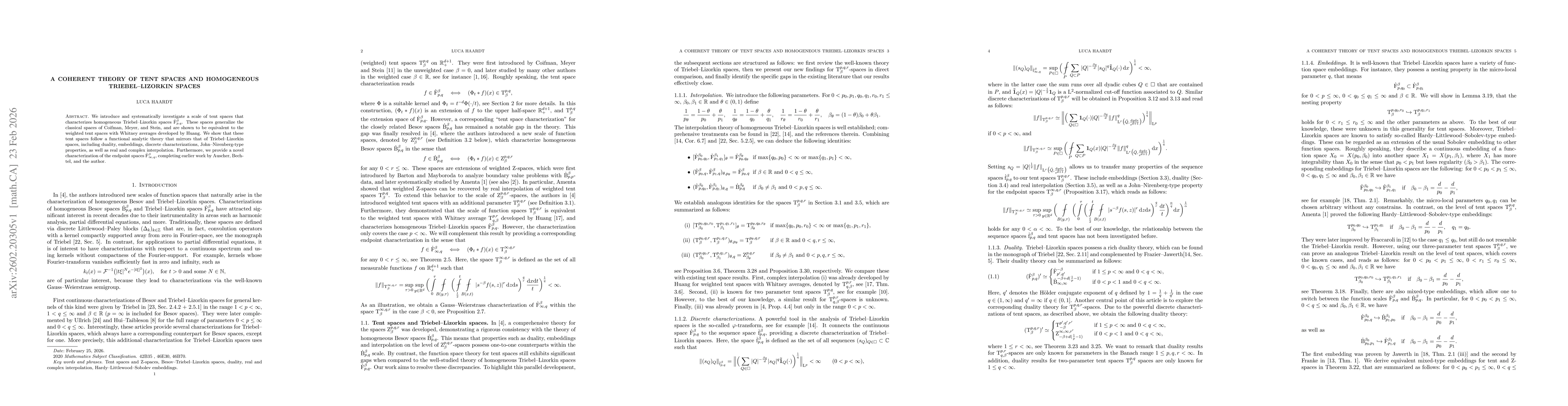 Thumbnail for A coherent theory of tent spaces and homogeneous Triebel-Lizorkin spaces