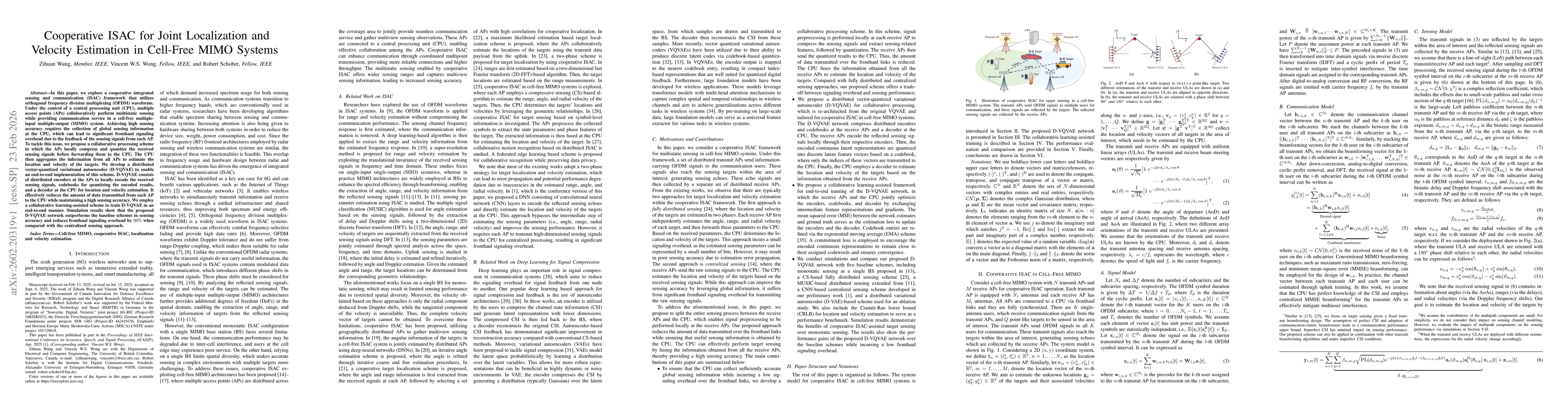 Thumbnail for Cooperative ISAC for Joint Localization and Velocity Estimation in Cell-Free MIMO Systems