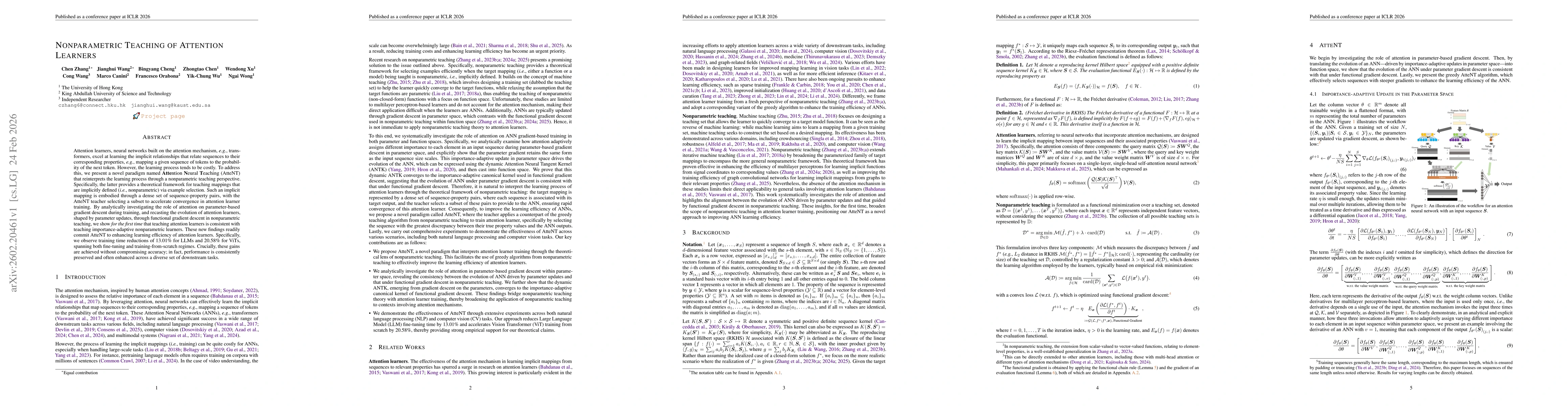 Thumbnail for Nonparametric Teaching of Attention Learners