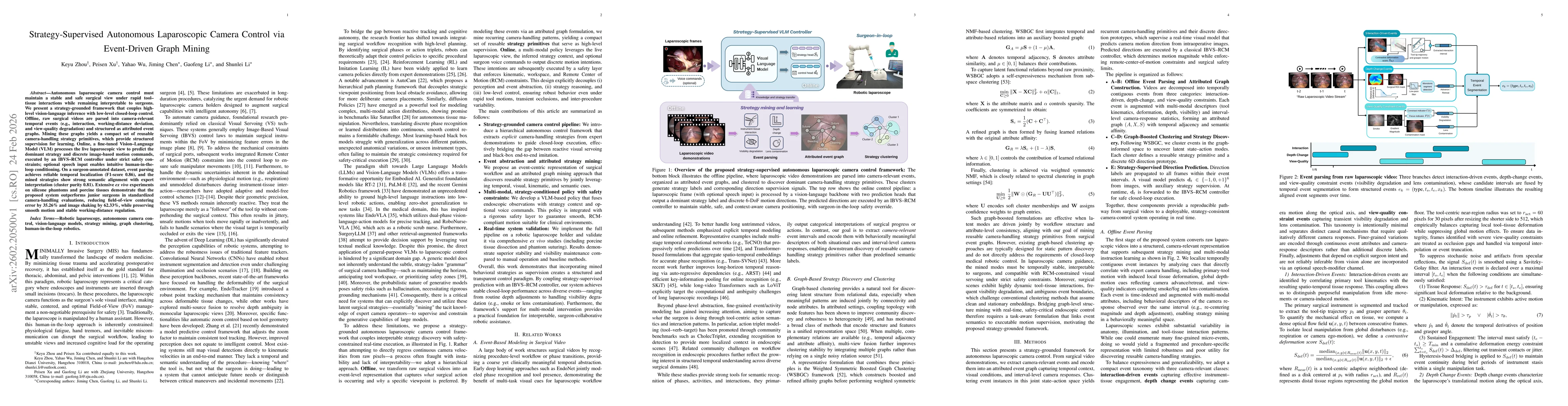 Thumbnail for Strategy-Supervised Autonomous Laparoscopic Camera Control via Event-Driven Graph Mining
