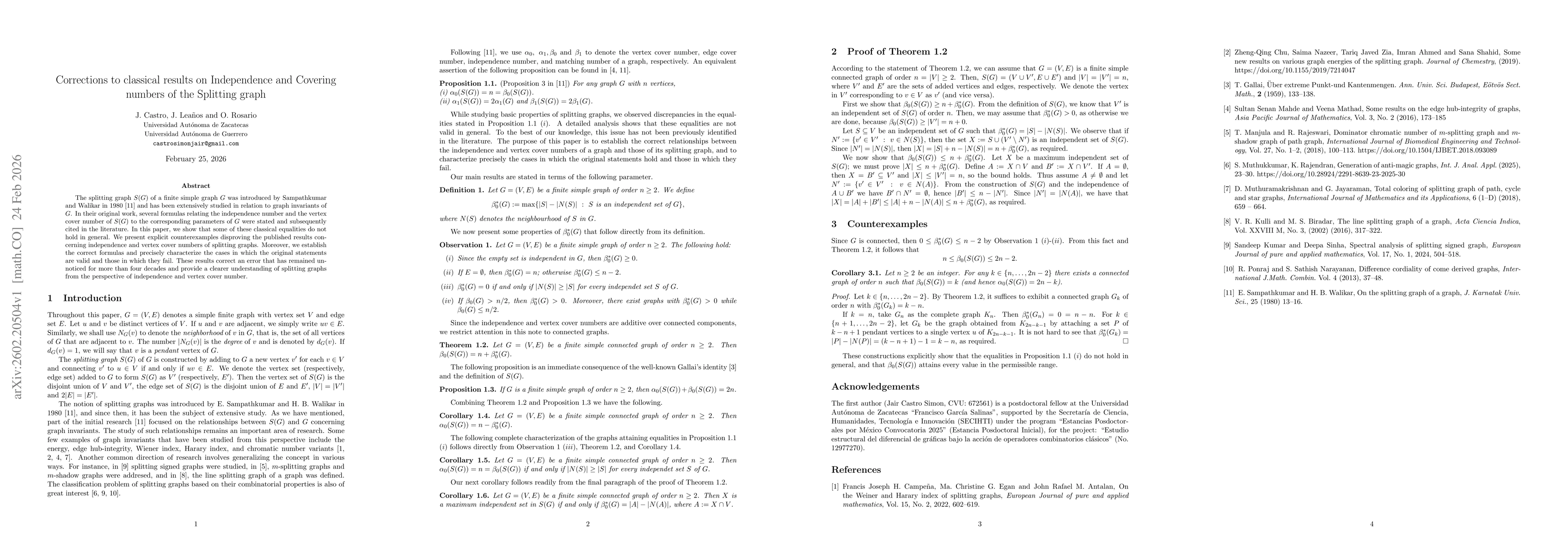 Thumbnail for Corrections to classical results on Independence and Covering numbers of the Splitting graph