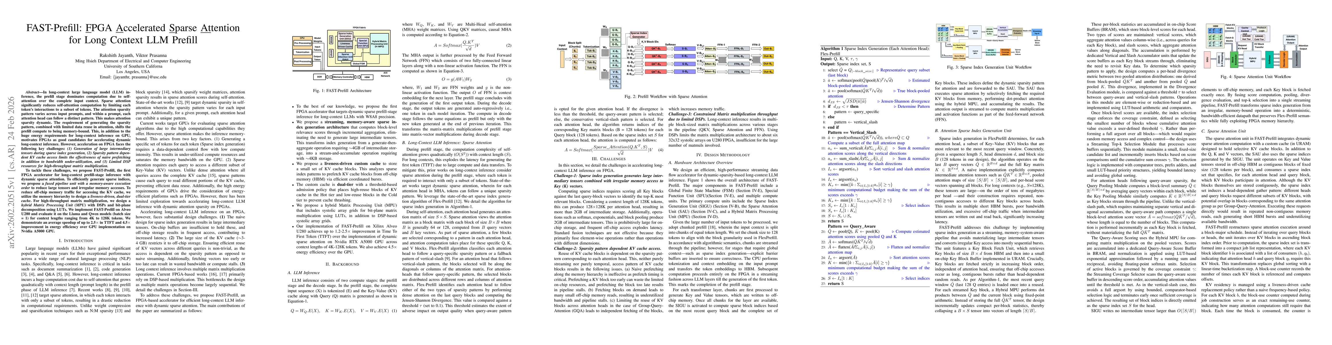 Thumbnail for FAST-Prefill: FPGA Accelerated Sparse Attention for Long Context LLM Prefill