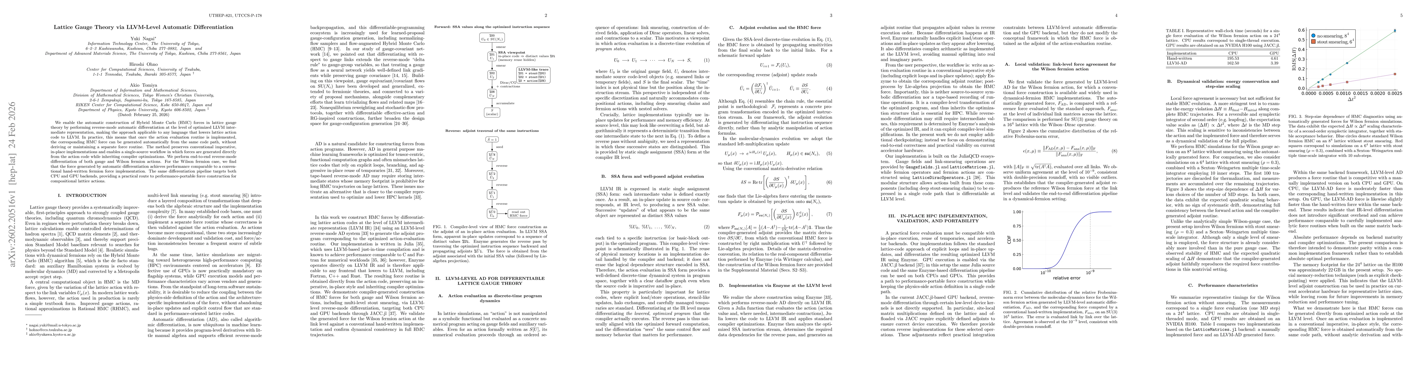 Thumbnail for Lattice Gauge Theory via LLVM-Level Automatic Differentiation
