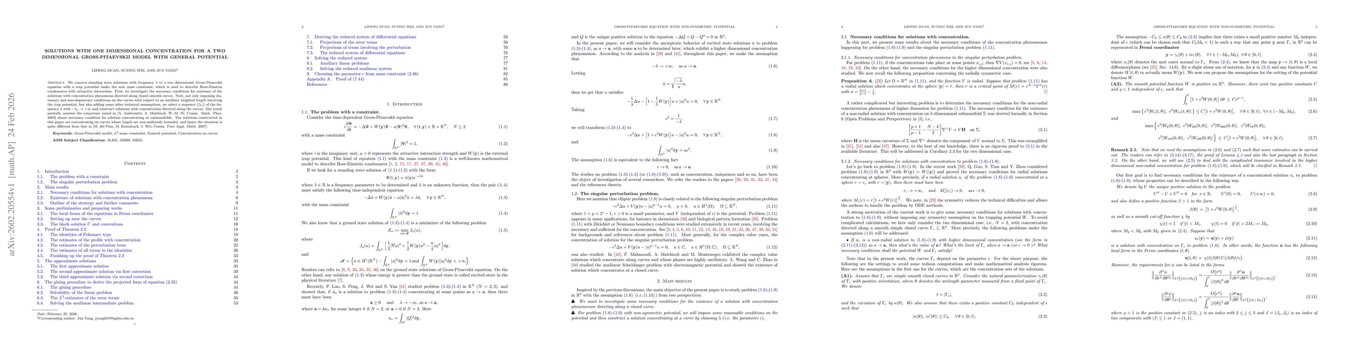 Thumbnail for Solutions with one dimensional concentration for a two dimensional Gross-Pitaevskii model with general potential