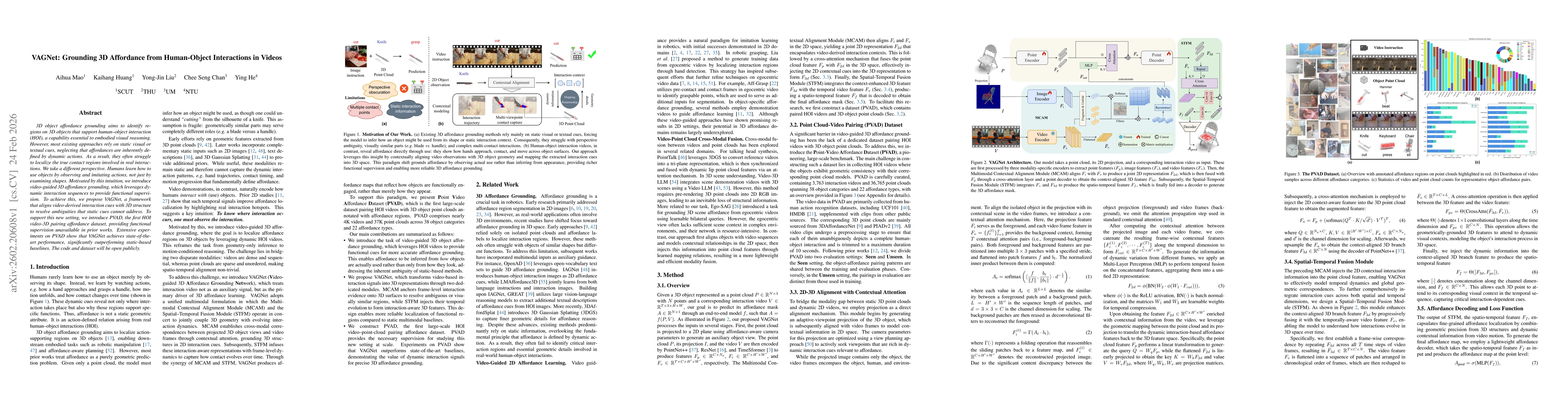 Thumbnail for VAGNet: Grounding 3D Affordance from Human-Object Interactions in Videos