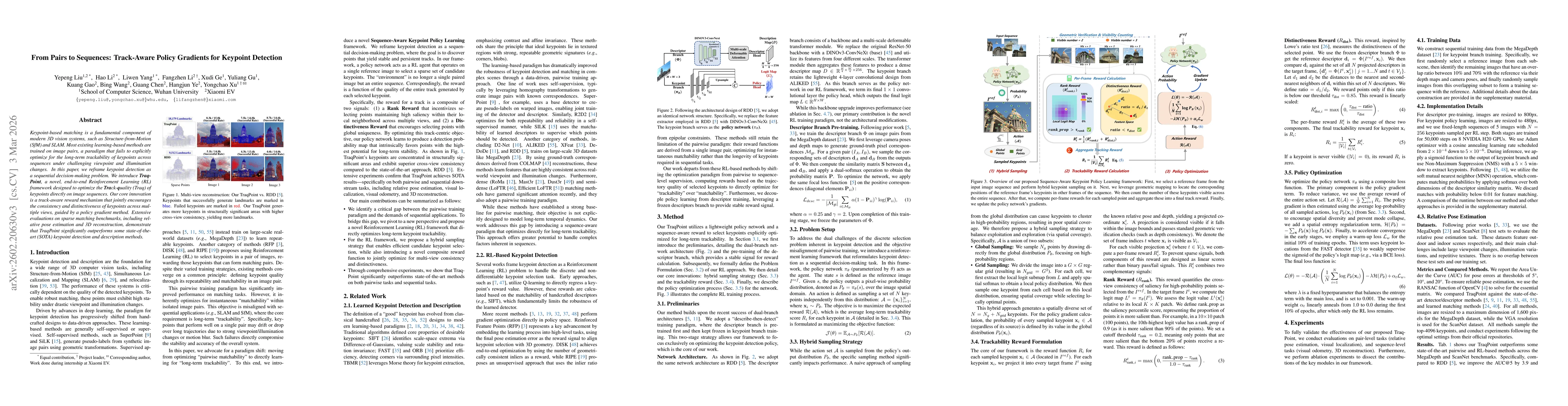 Thumbnail for From Pairs to Sequences: Track-Aware Policy Gradients for Keypoint Detection