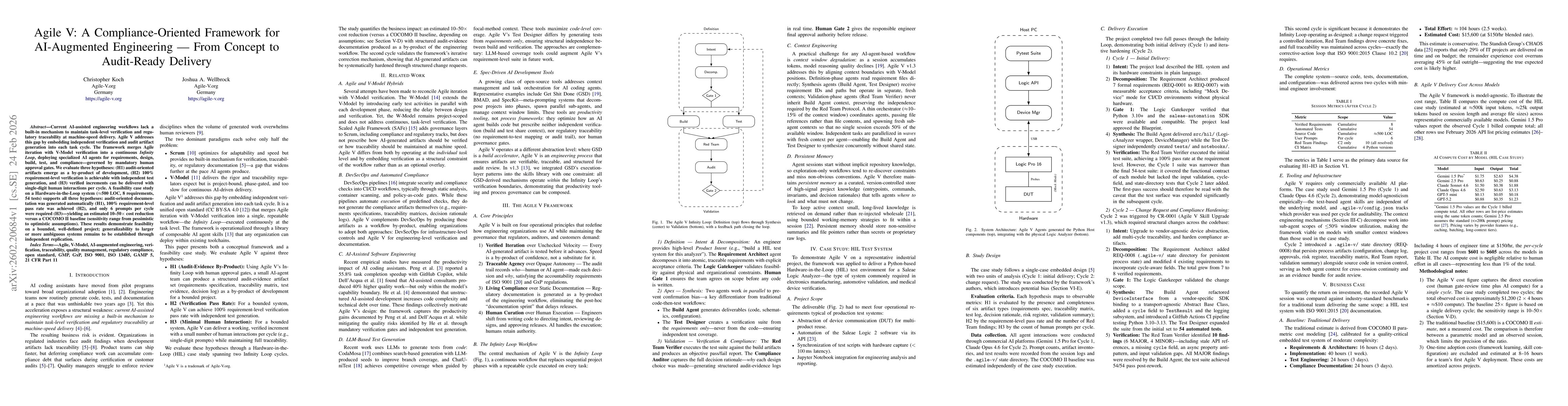 Thumbnail for Agile V: A Compliance-Ready Framework for AI-Augmented Engineering -- From Concept to Audit-Ready Delivery