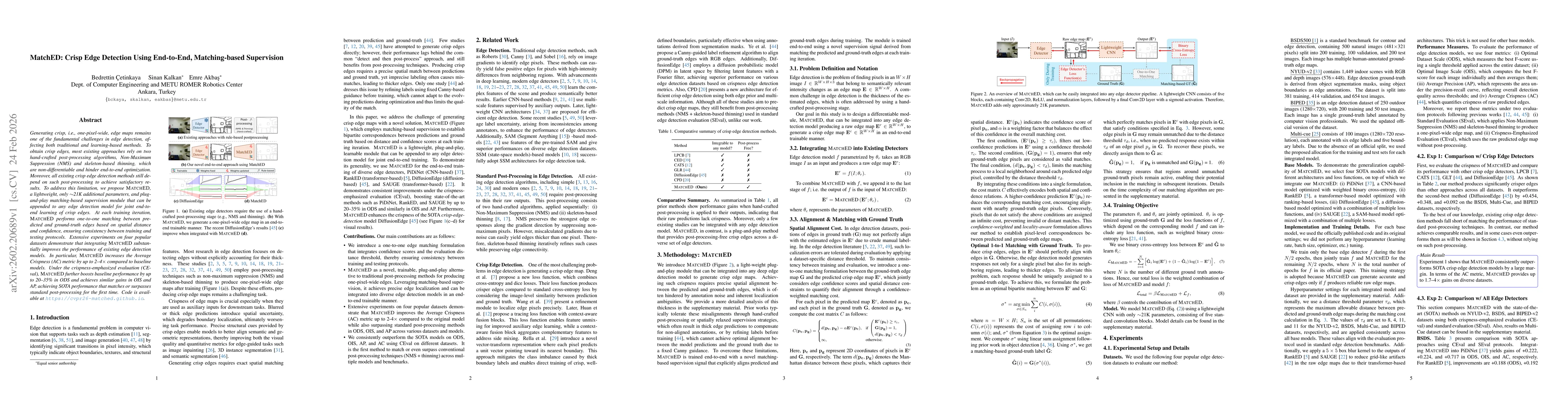 Thumbnail for MatchED: Crisp Edge Detection Using End-to-End, Matching-based Supervision