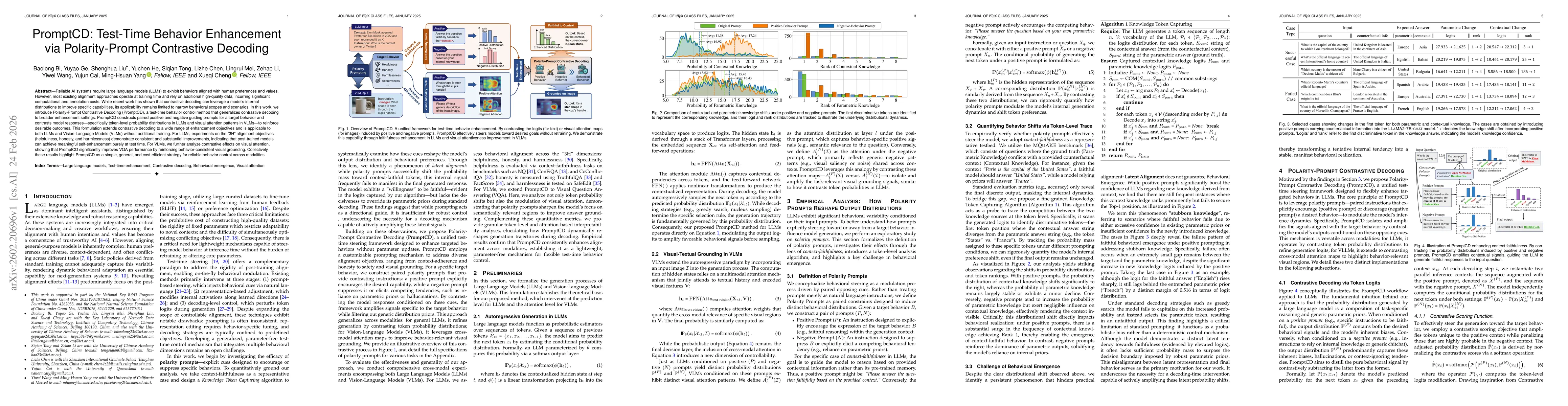 Thumbnail for PromptCD: Test-Time Behavior Enhancement via Polarity-Prompt Contrastive Decoding