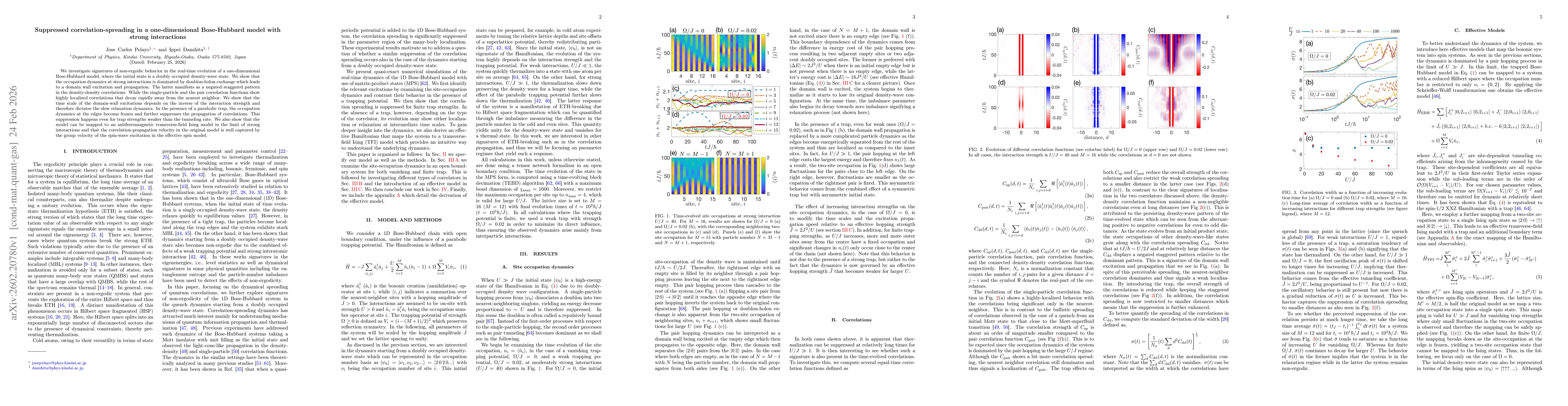 Thumbnail for Suppressed correlation-spreading in a one-dimensional Bose-Hubbard model with strong interactions
