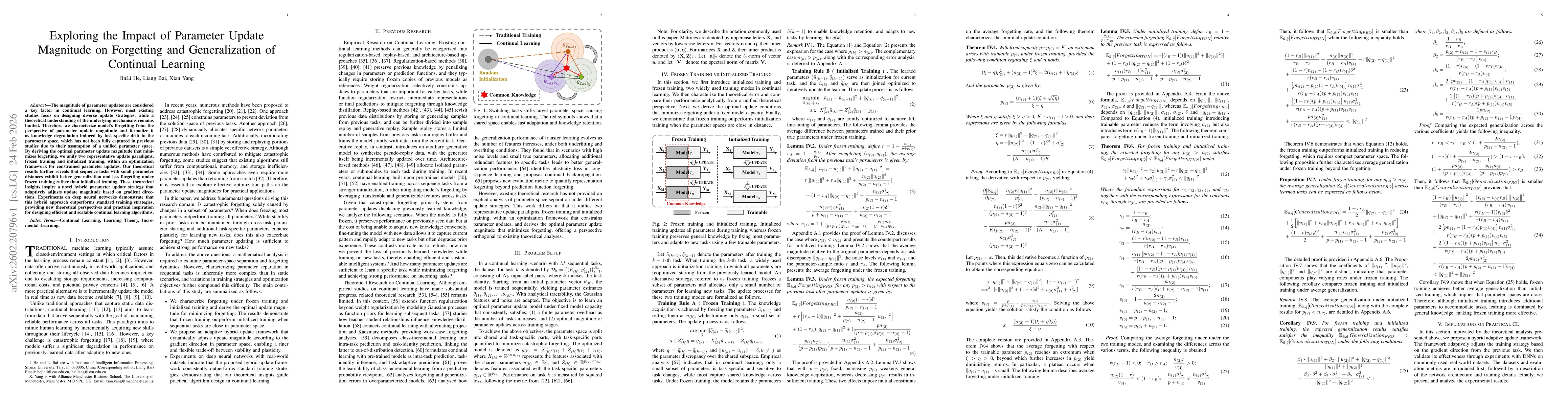 Thumbnail for Exploring the Impact of Parameter Update Magnitude on Forgetting and Generalization of Continual Learning