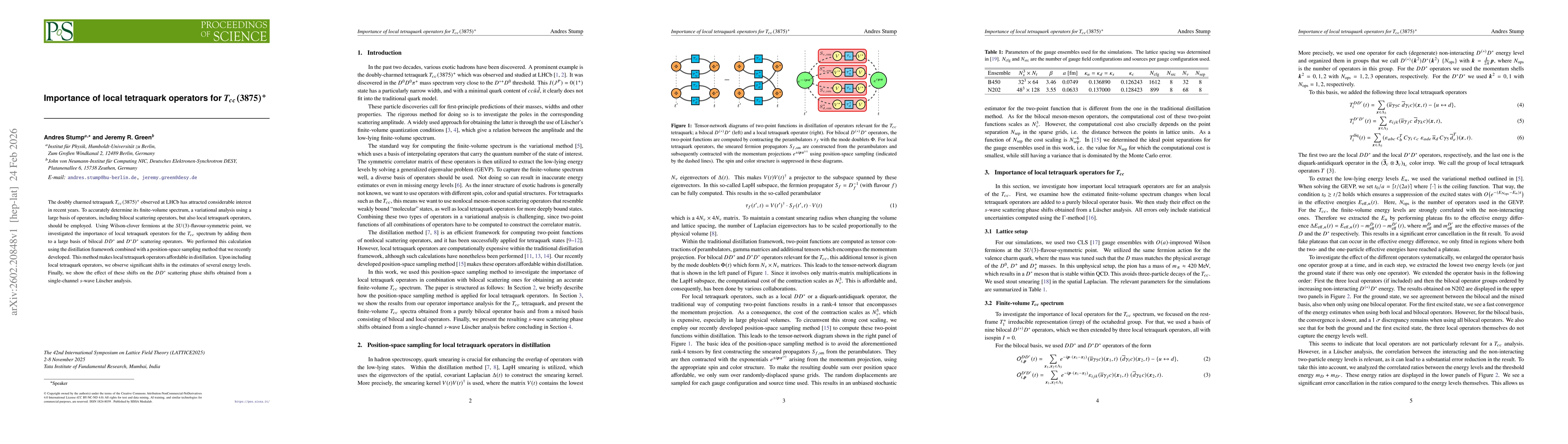 Thumbnail for Importance of local tetraquark operators for $T_{cc}(3875)^+$