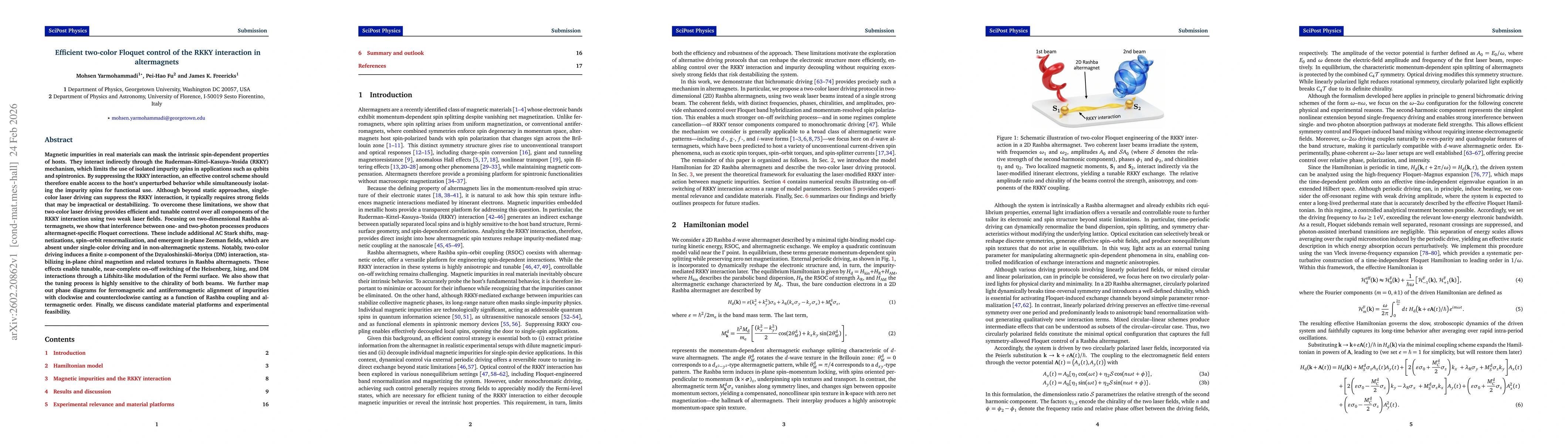 Thumbnail for Efficient two-color Floquet control of the RKKY interaction in altermagnets