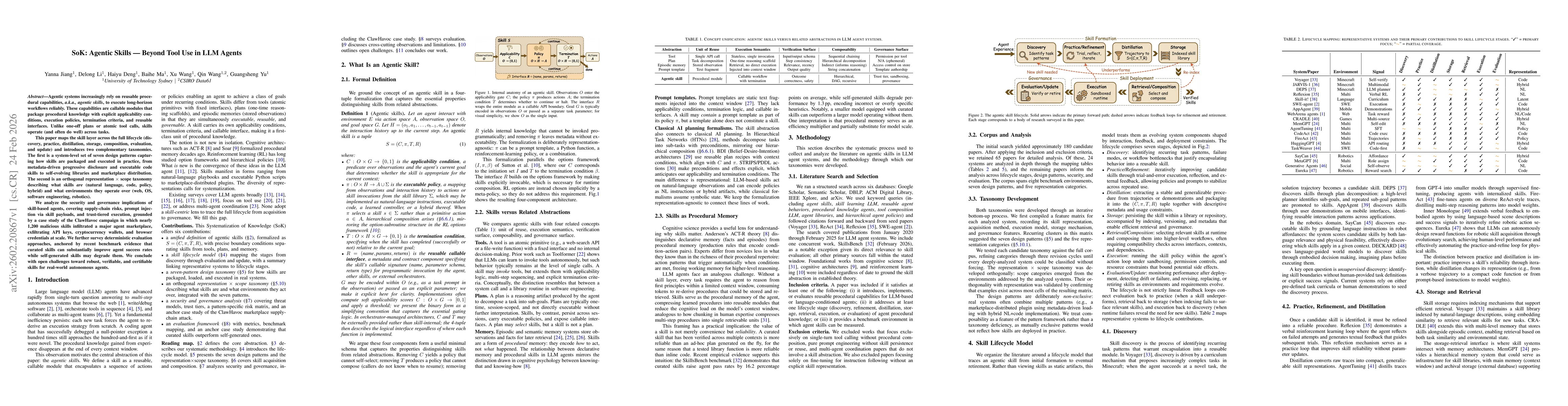 Thumbnail for SoK: Agentic Skills -- Beyond Tool Use in LLM Agents