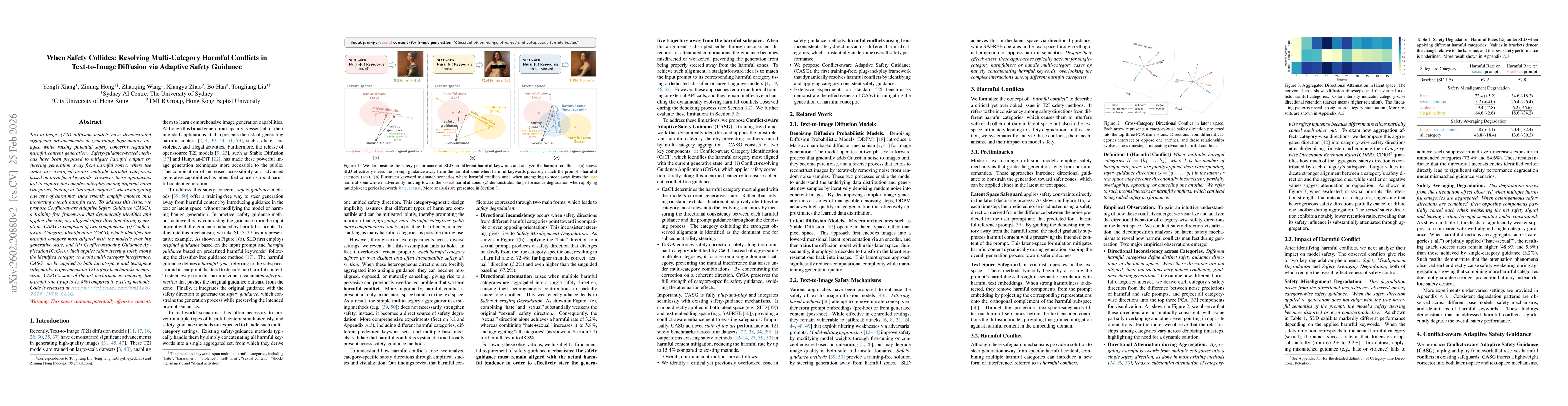 Thumbnail for When Safety Collides: Resolving Multi-Category Harmful Conflicts in Text-to-Image Diffusion via Adaptive Safety Guidance