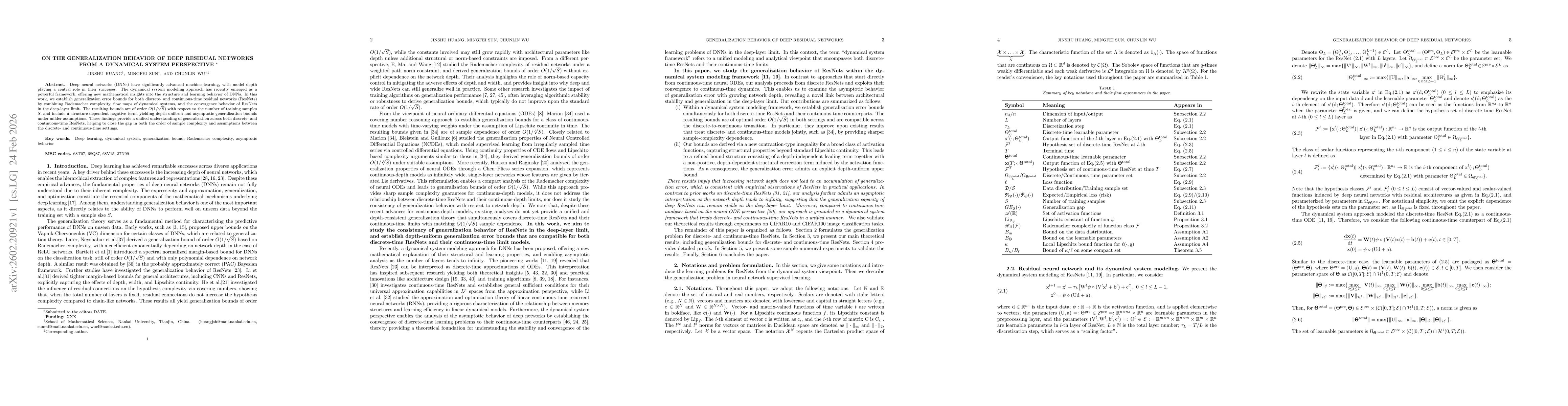 Thumbnail for On the Generalization Behavior of Deep Residual Networks From a Dynamical System Perspective