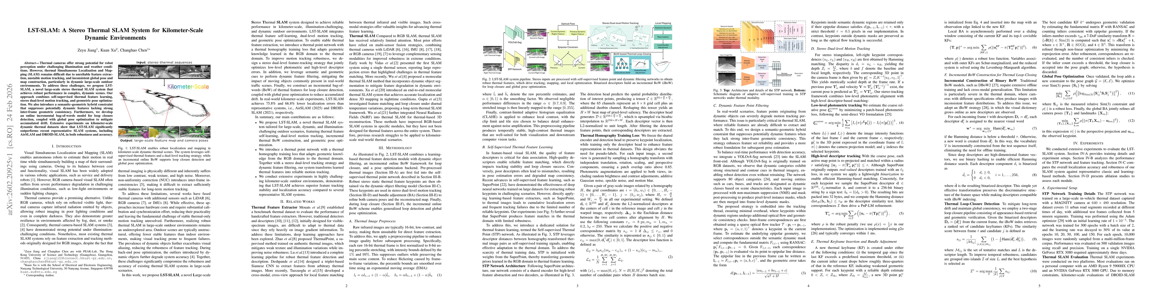 Thumbnail for LST-SLAM: A Stereo Thermal SLAM System for Kilometer-Scale Dynamic Environments