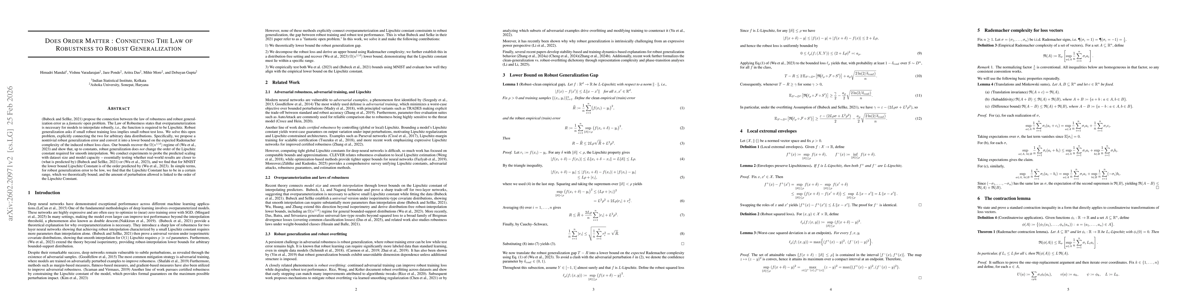 Thumbnail for Does Order Matter : Connecting The Law of Robustness to Robust Generalization