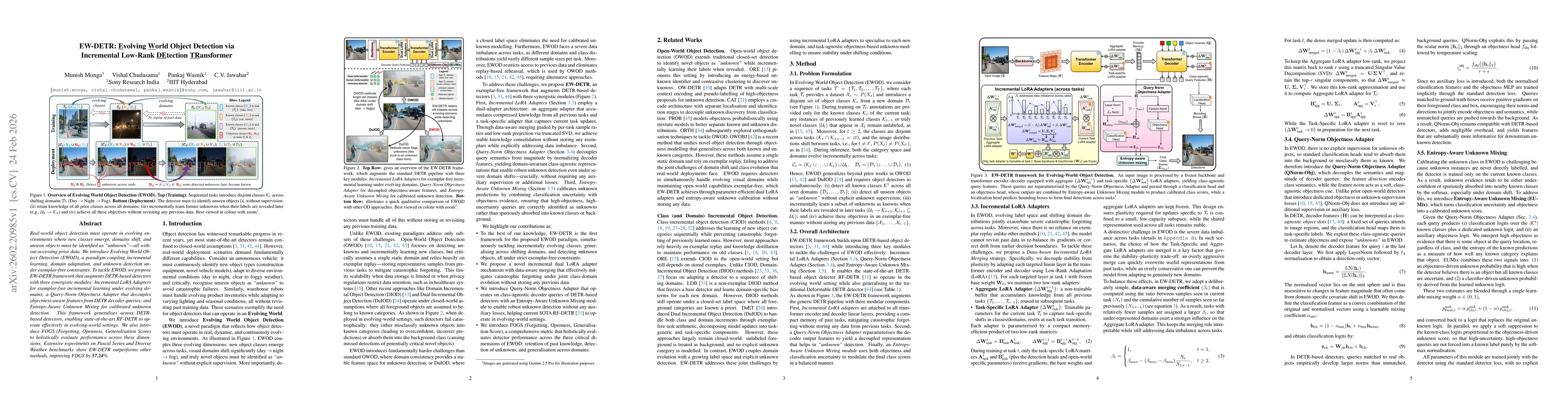 Thumbnail for EW-DETR: Evolving World Object Detection via Incremental Low-Rank DEtection TRansformer