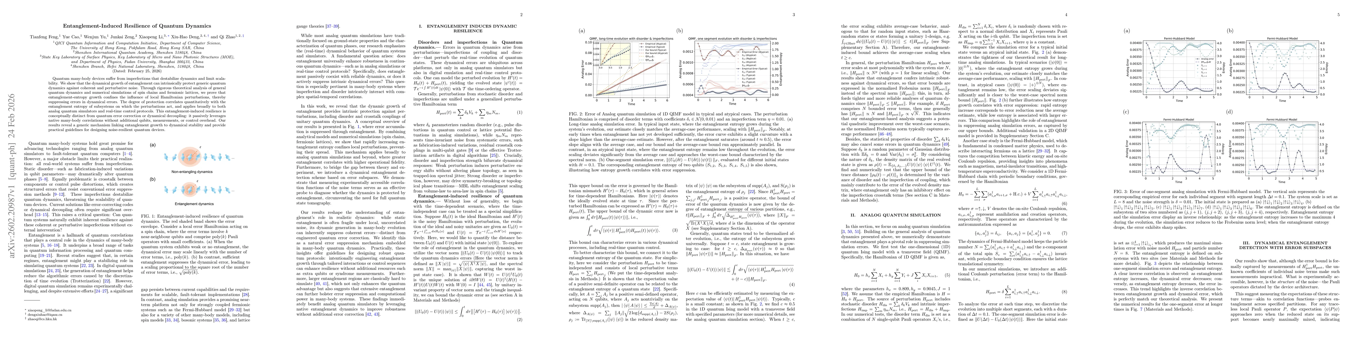 Thumbnail for Entanglement-Induced Resilience of Quantum Dynamics