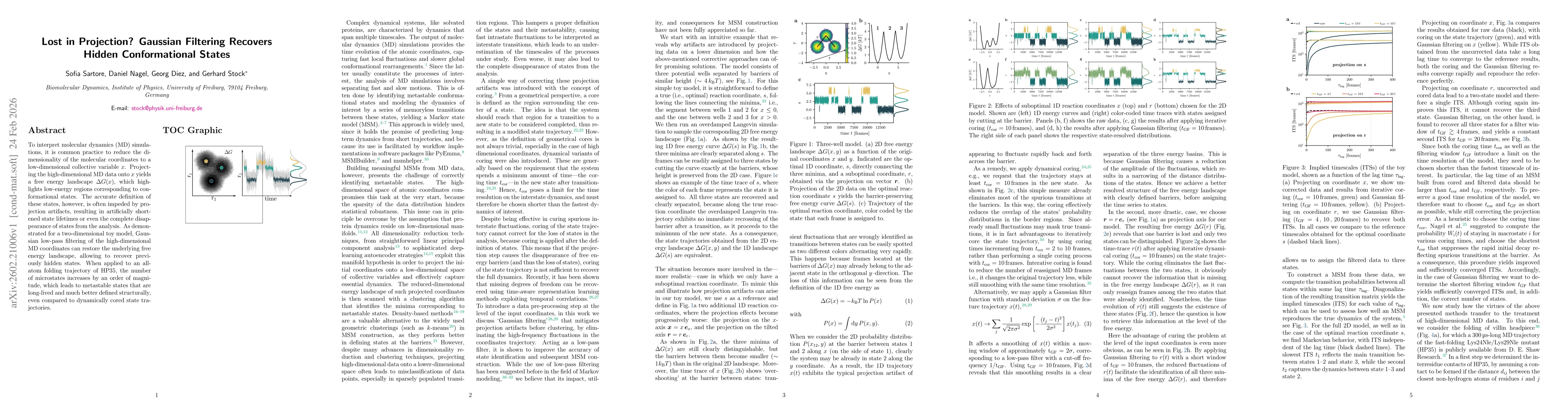 Thumbnail for Lost in Projection? Gaussian Filtering Recovers Hidden Conformational States