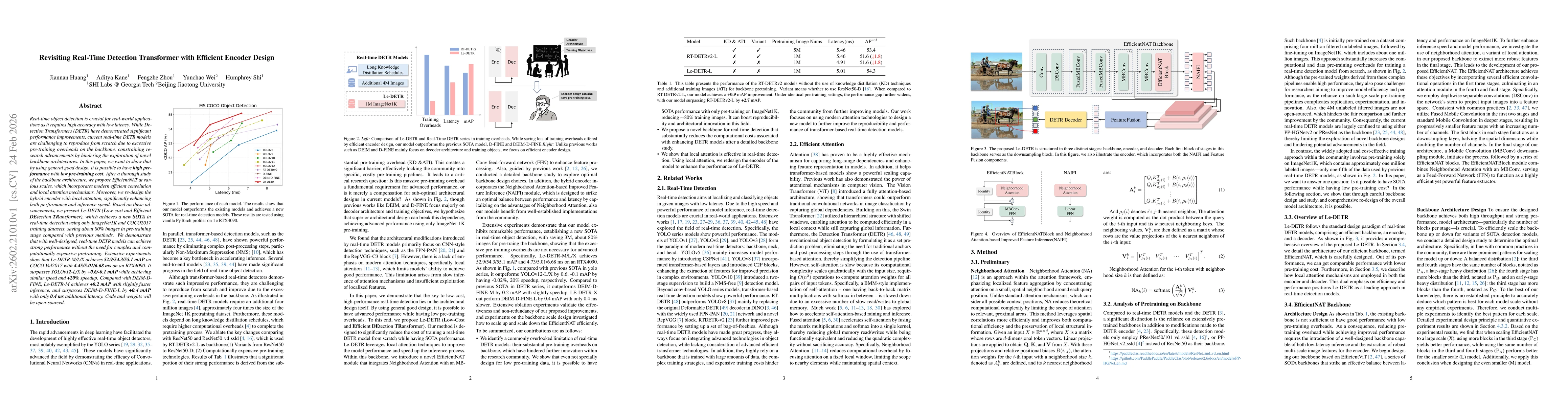 Thumbnail for Le-DETR: Revisiting Real-Time Detection Transformer with Efficient Encoder Design