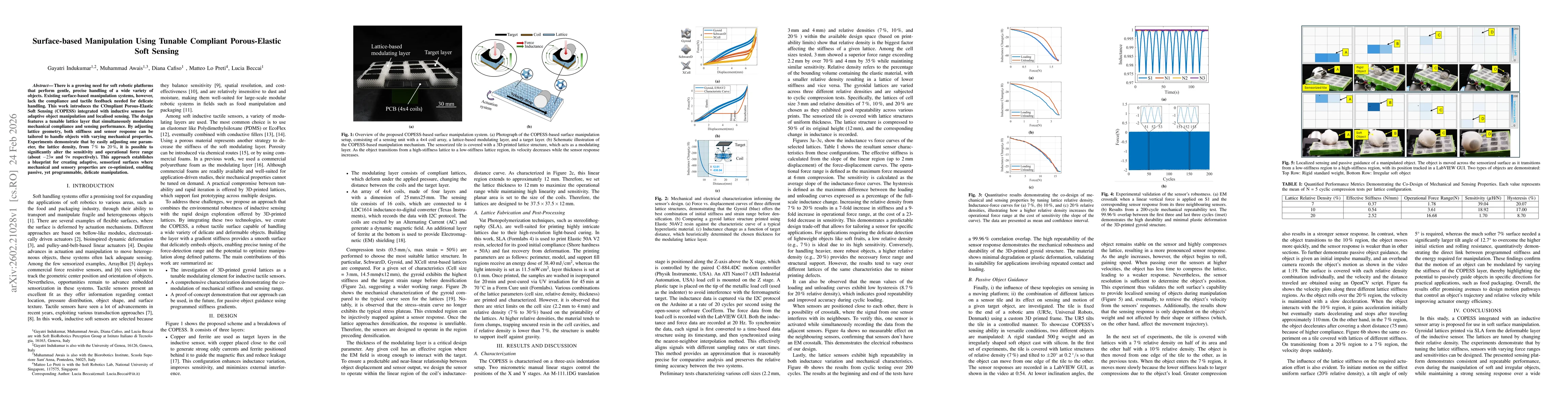 Thumbnail for Surface-based Manipulation Using Tunable Compliant Porous-Elastic Soft Sensing